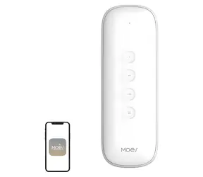 MOES ZR-SR-R01-WH bílá / Spínač scén / ZigBee 3.0 / IP55 / 4 tlačítka / CR2032