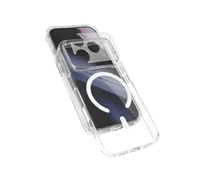 Epico Hero Mag+ Case transparentní / Kryt na iPhone 17 Pro / Qi2 & MagSafe kompatibilní / crossbody úchyty