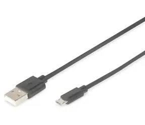 Digitus DB-300127-010-S / USB kabel / USB-A - Micro USB-B / USB 2.0 / 1 m