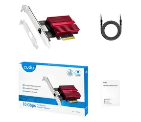 Cudy PE10G / Síťová karta / PCI Express / 10 Gb Ethernet / RJ-45 / Low-profile bracket