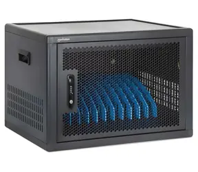Manhattan Nabíjecí vozík na 12 zařízení černý / Nabíjecí vozík / USB-C 65W / uzamykatelný / do 16"