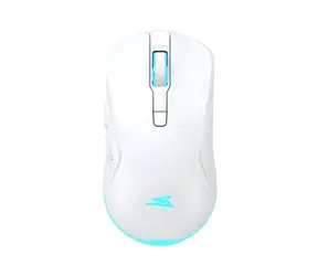 Baracuda TURTLE bílá / Bezdrátová herní myš / Optický senzor / 6D / 3200 DPI / RGB / 2,4 GHz