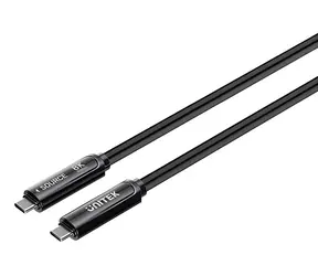Unitek Kabel optický USB-C 5 m černá / Kabel / USB-C (M) - USB-C (M) / 10Gbps / PD 60W / 8K 30Hz