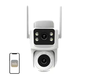 MOES WCM-Q29 / Venkovní IP kamera / duální objektiv 8 Mpx / PTZ / Wi-Fi 6 / IP65