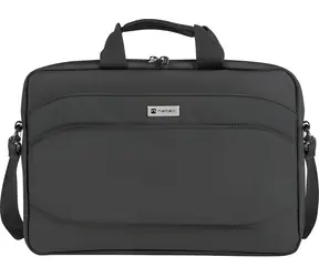 Natec NANGER černá / Brašna na notebook / 15,6" / Polyester / Kapsa na tablet / Uzamykatelná / Trolley
