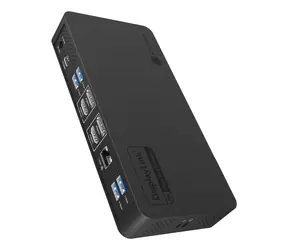 Icy Box Heart Dock 2255 černá / Dokovací stanice / USB-C / 2x HDMI / 2x DP / RJ-45 / 96 W PD