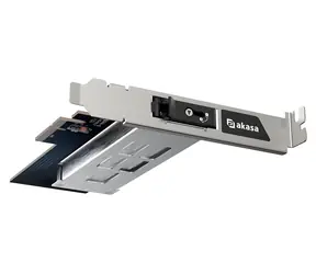 Akasa M.2 PCIe adaptér s vyjímatelným boxem / Adaptér / PCIe x4 / M.2 NVMe M-Key / Hliníkový kryt