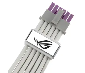 ASUS ROG Equalizer bílá / Napájecí kabel pro GPU / 12V-2x6 / PCIe 5.1 / 0,75 m