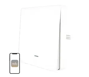 MOES ZS-B-EU1 bílá / Chytrý vypínač / 1 kanál / ZigBee 3.0 / Bez nulového vodiče