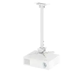 Neomounts CL25-550WH1 bílá / Stropní držák pro projektor / 74,5-114,5 cm / do 35 kg / 360° otočení