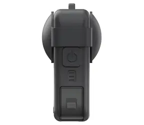 Puluz PU790B černá / Silikonové pouzdro / DJI Osmo 360 / kryt objektivu / šňůrka s karabinou