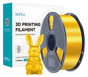 Sunlu PLA+ Silk LG zlatá / Struna pro 3D tiskárnu / PLA+ / hedvábný lesk / 1,75 mm / 1 kg