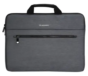 Wozinsky WTL-15 šedá / Taška na notebook / 15,6" / držadlo / kovový zip