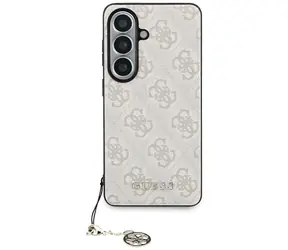 Guess 4G Classic Logo Charm růžová / Zadní kryt / Samsung Galaxy S26 / MagSafe
