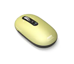 PORT CONNECT Pure MAC limetková / Bezdrátová nabíjecí myš / Bluetooth / FreeWheel / 3200 DPI