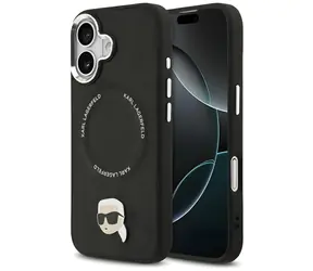 Karl Lagerfeld Karl Pin černá / Zadní kryt / MagSafe / iPhone 17