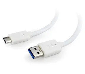 Kabel USB-C (M) - USB-C (M) 0,5 m bílá / Kabel / USB 3.0
