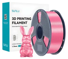 Sunlu PLA+ Silk P růžová / Struna pro 3D tiskárnu / PLA+ / hedvábný lesk / 1,75 mm / 1 kg