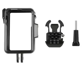 Puluz PU883B černá / Držák / DJI Osmo Action 5 Pro, 4, 3 / Cold shoe / Otevřený ochranný rám