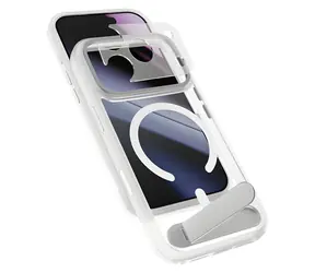 Epico HeroStand Pro Mag+ Case iPhone 17 Pro transparentní / Kryt / Skládací stojánek / Qi2 & MagSafe kompatibilní
