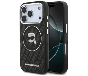 Karl Lagerfeld IML Karl Head Logo černá / Zadní kryt / MagSafe / iPhone 17 Pro Max