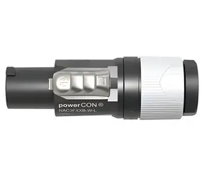 Neutrik PowerCON šedá / Síťový konektor / Uzamykatelný / šroubové svorky / 10-16 mm