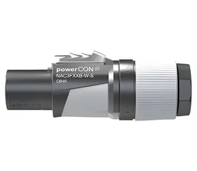 Neutrik powerCON šedý / Konektor / s přerušením obvodu / šroubovací svorky / 6-12 mm