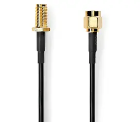 Nedis Anténní kabel SMA(M)-SMA(F) černá 2 m