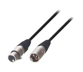 Tasker Repro kabel XLR 3pin (M) - XLR 3pin (F) černý / Audio kabel / 3 m / OFC stíněný
