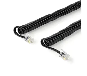 Nedis telefonní kabel RJ10-RJ10 černá / Telefonní kabel / kroucený / 5 m