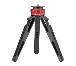 Puluz PU3070GT černá / Stolní stativ / výška 7,5–14,5 cm / hliníková slitina / cold shoe