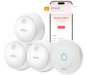 Imou ZSM1 bílá / Chytrý detektor kouře / Sada alarm + 3x detektor