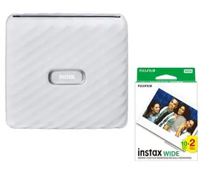 Fujifilm Instax Link WIDE Ash White / Fototiskárna / Wide formát / 2x10 ks filmu v balení