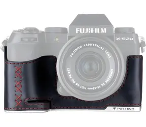 PGYTECH Leather Camera Case černá / Pouzdro / Fujifilm X-S20 / Kůže