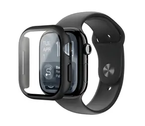 AmazingThing Radix Apple Watch Series 11 46mm černá / Ochranné sklo s pouzdrem / Tvrzené sklo