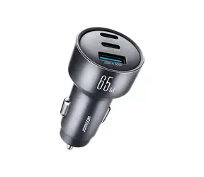 Joyroom JR-CCN19 tmavě šedá / Nabíječka do auta / 65W / 3 v 1