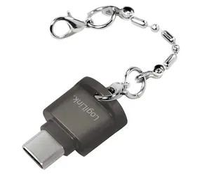 LogiLink CR0039 šedá / Čtečka paměťových karet / USB-C / microSD / USB 2.0