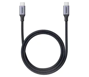 Ugreen Kabel USB-C - USB-C 1 m černo-šedá / Kabel USB-C / USB-C (M) - USB-C (M) / 4,8 Gbit/s / rychlé nabíjení