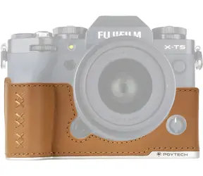 PGYTECH Kožené pouzdro pro Fujifilm X-T5 hnědá / Pouzdro na fotoaparát / kožené