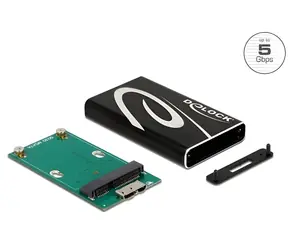 DeLock Externí skříň pro mSATA SSD / Externí box / USB SuperSpeed
