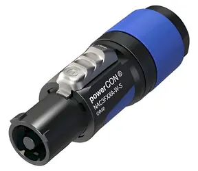 Neutrik powerCON modrý / Konektor / 3vodičový / šroubovací svorky / 6-12 mm