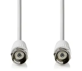 Nedis satelitní anténní kabel F(M) - F(M) bílá (CSGL41000WT30) / Kabel / 75 Ohm / 50 dB / dvojité stínění / 3 m