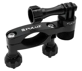 Puluz PU237B černá / Držák na řídítka 360° / hliníková slitina / pro akční kamery / řídítka 1,5–4,1 cm