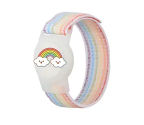 Hurtel Nylonové poutko pro děti duhová / Poutko / pro Apple AirTag / nylon