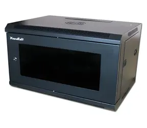 XtendLan 9U/600x600 / Nástěnný rozvaděč / jednodílný / skleněné dveře