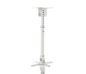 P-107W Stropní držák projektoru bílá / Držák projektoru / nosnost 15 kg / rozsah 45-76 cm