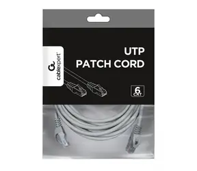 Patch kabel Cat6 UTP 7,5 m šedý / Patch kabel / U/UTP / čistá měď / RJ45-RJ45