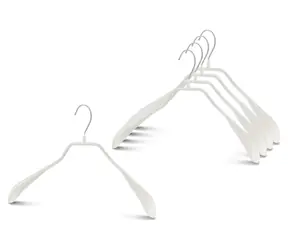 MAWA BODYFORM bílé / Ramínko / Kovové / Protiskluzové / 38 cm / 5 ks
