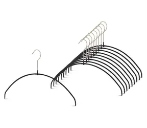 MAWA ECONOMIC LIGHT 40 cm černé / Ramínko / Ocel / Protiskluzové / 10 ks
