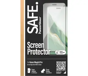 PanzerGlass SAFE pro Honor Magic6 Pro černá / Tvrzené sklo / UWF